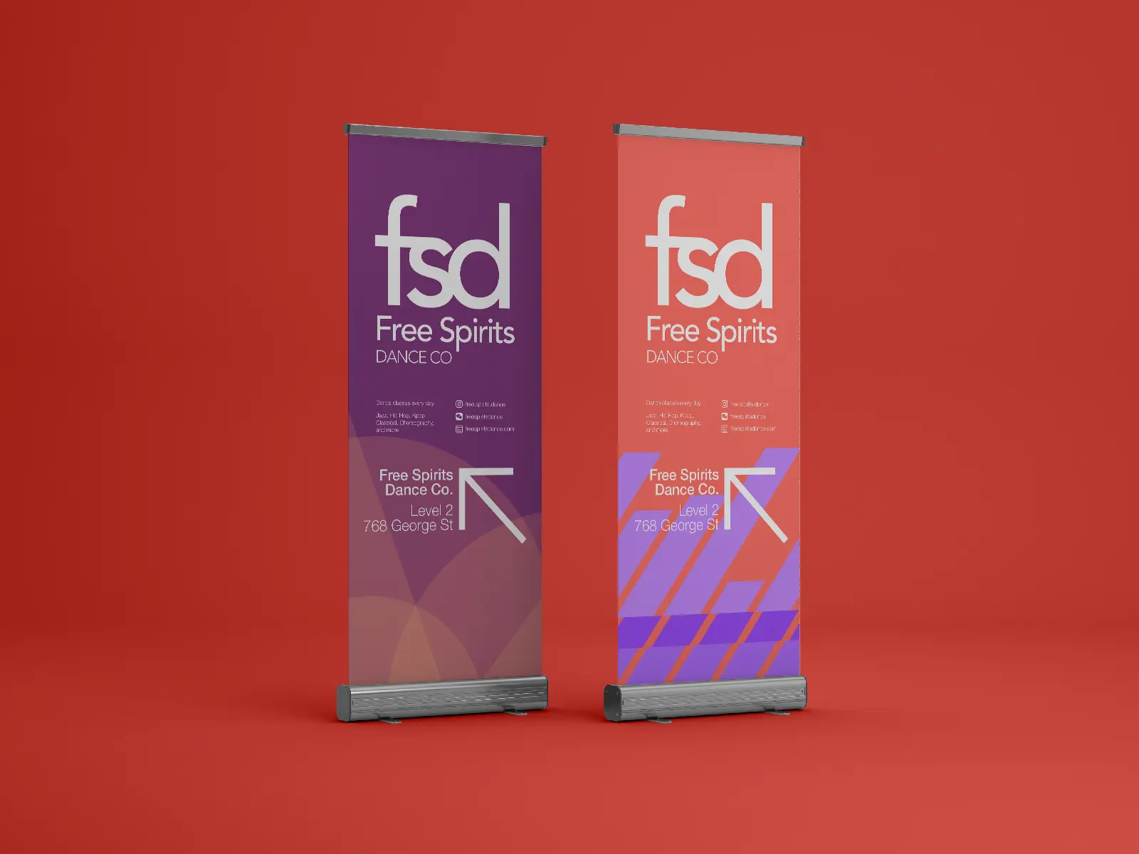 Mockup of some signage that I designed for Free Spirits.