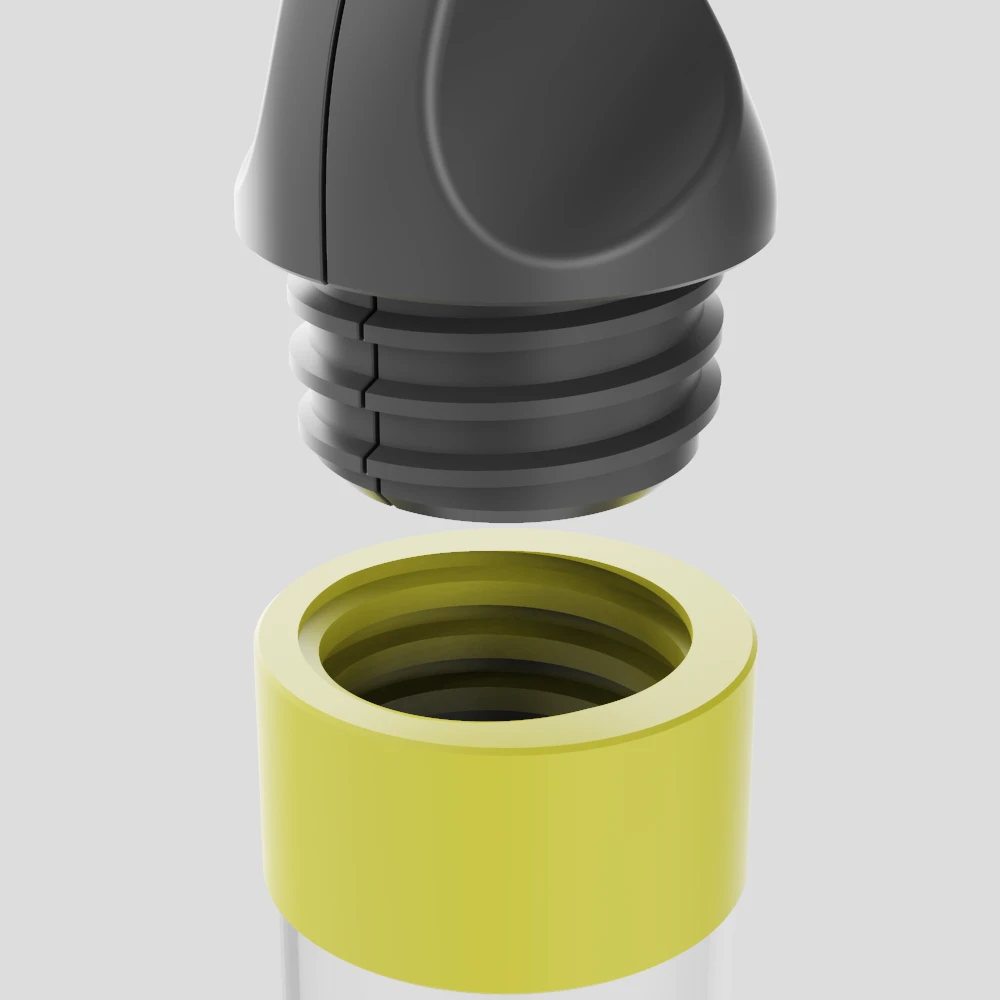 Nozzle close up detail screw threads.