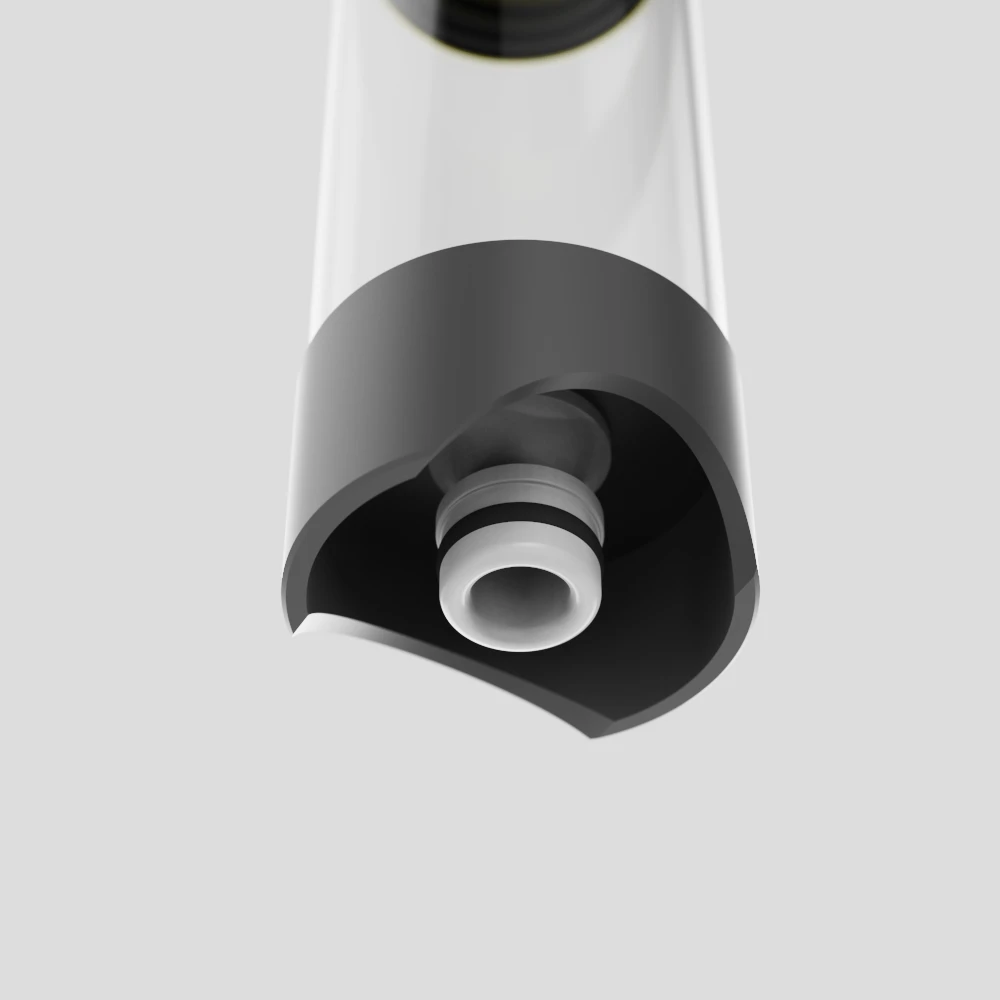 Nozzle close up detail hose quick-connect.