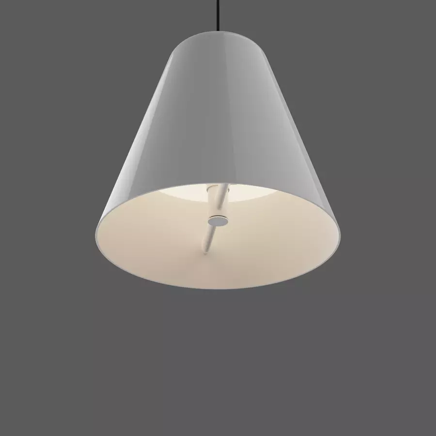 Lamp upward angle render. CLosed.
