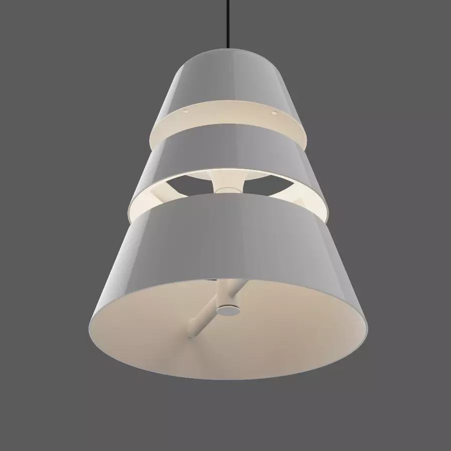 Lamp upward angle render. Opened.