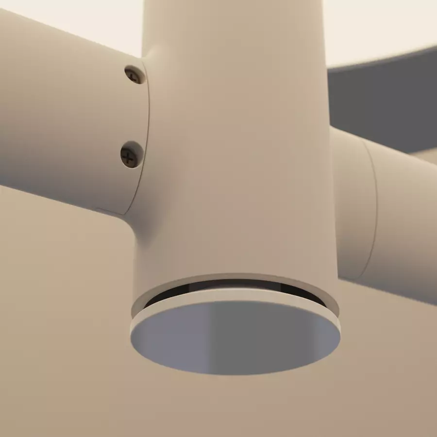 Lamp render exterior detail.